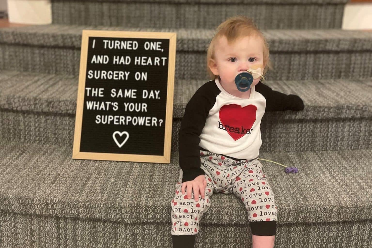 Aberson after heart surgery